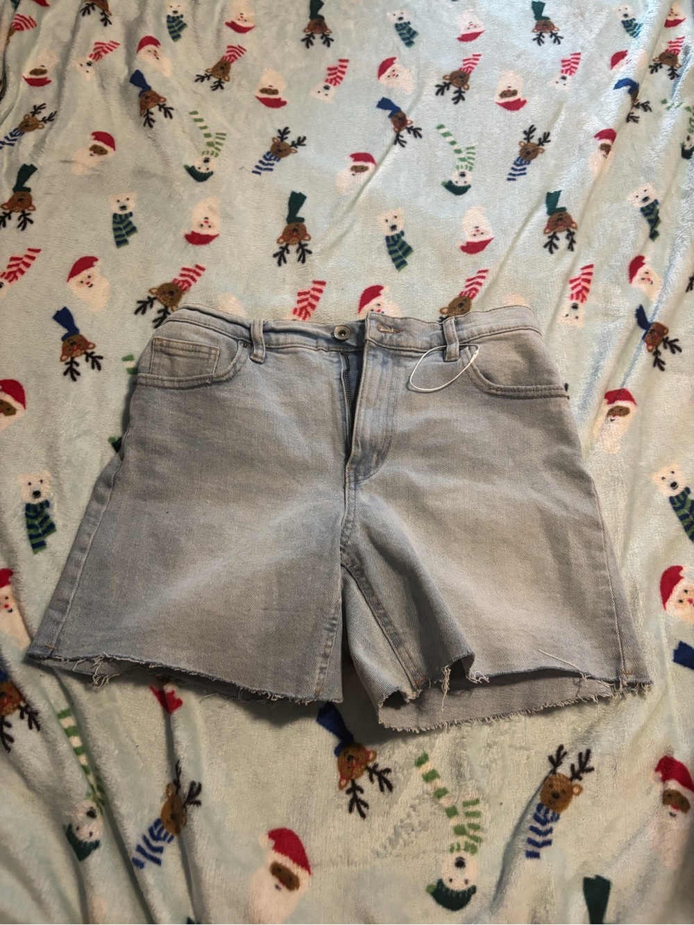 Ardene Light Blue Denim Cutoff Shorts
